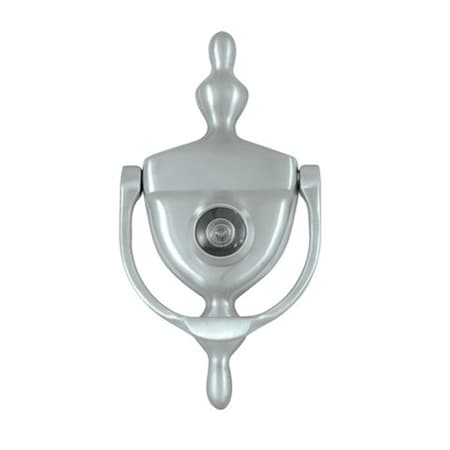 Patioplus Door Knocker-Viewer, Satin Chrome - Solid PA2667086